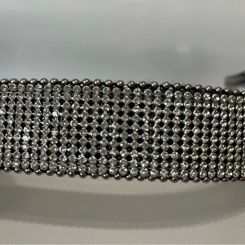 Rhinestones Western Leather Belt